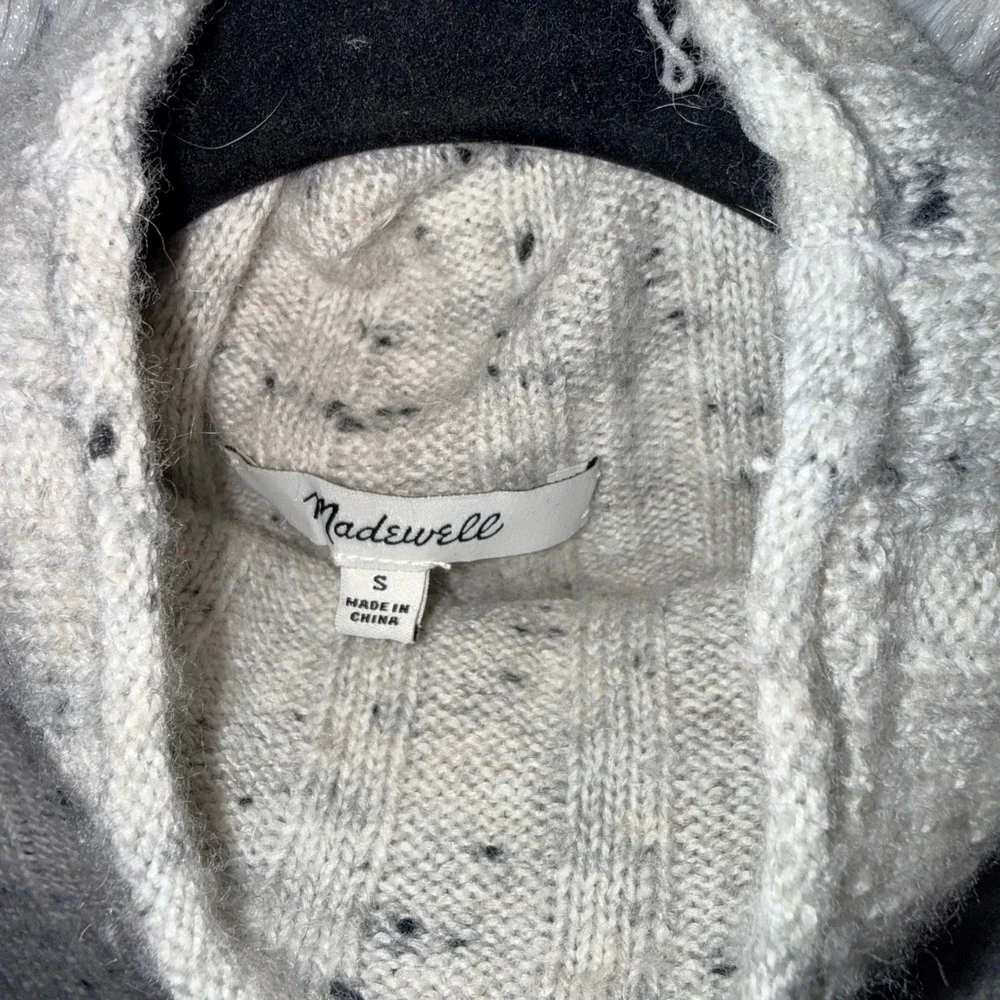 Madewell‎ Turtleneck Sweater Speckled Knit Ribbed Long Sleeve Size S